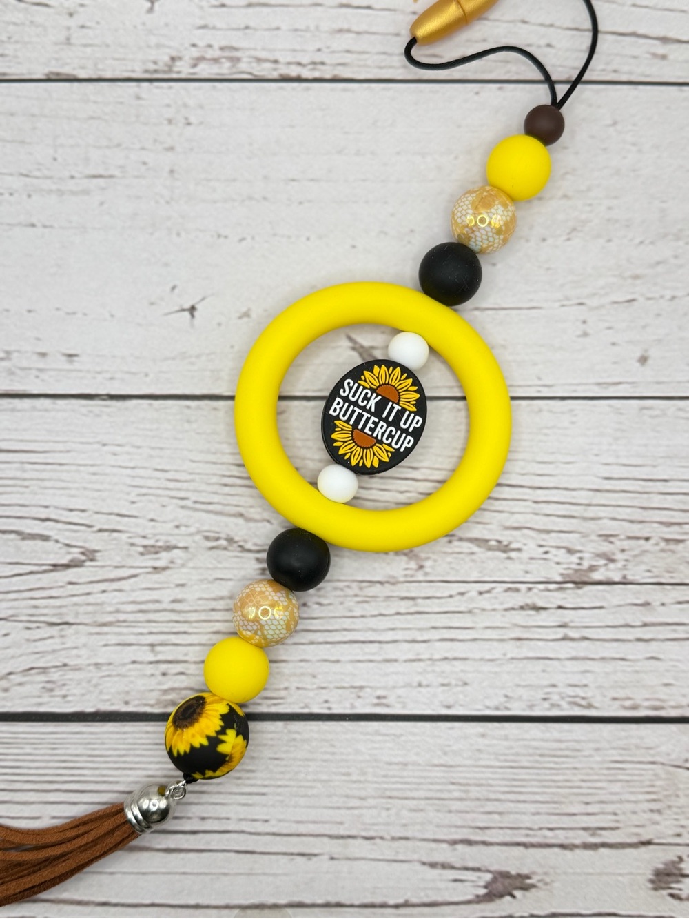 Suck it Up Buttercup Rearview Mirror Charm